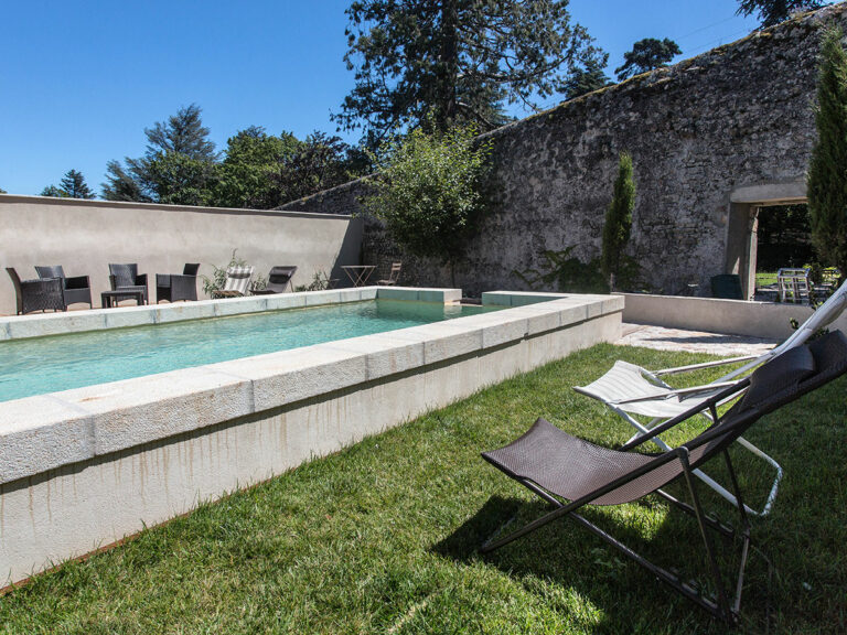 La piscine de la Villa des Charmilles, Vernoux en Vivarais